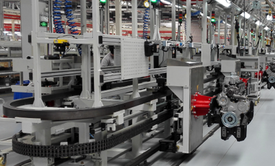 Automobile transmission production assembly line